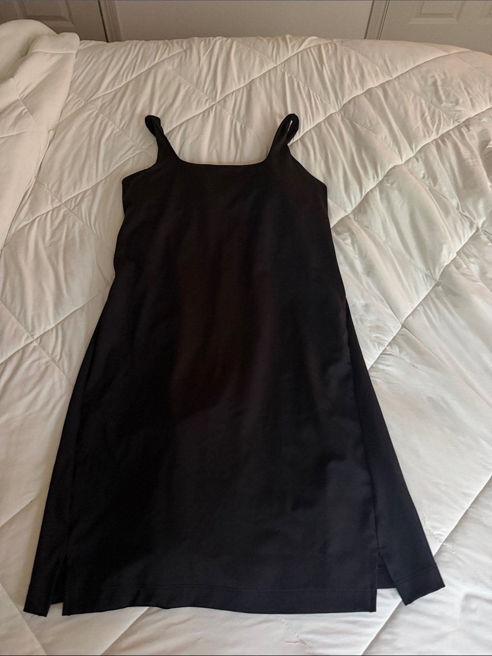Old Navy Black Mini Slip Dress